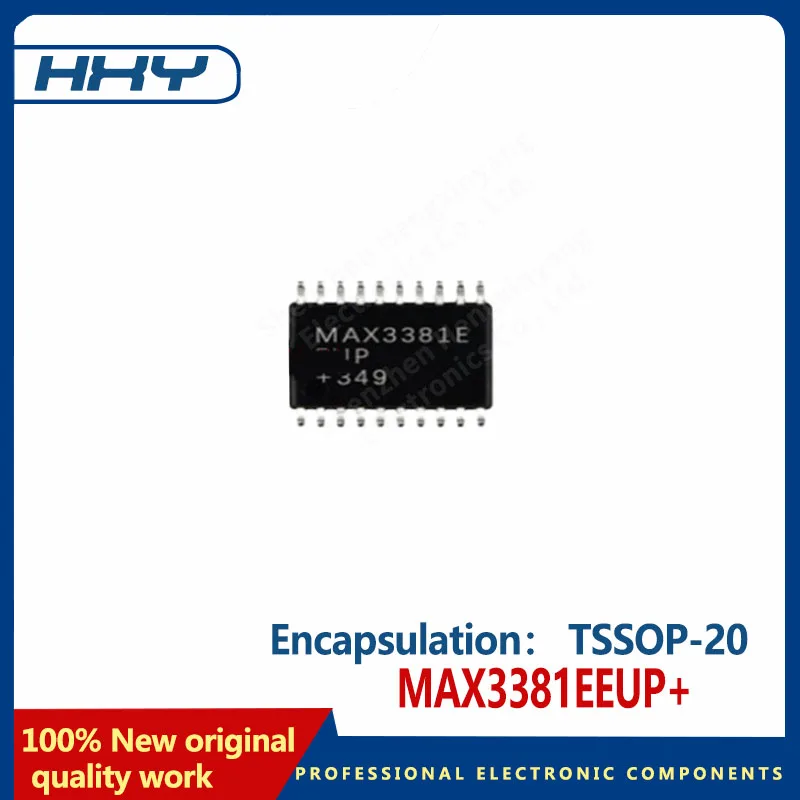 1ชิ้น MAX3381EEUP แพคเกจตัวรับส่งสัญญาณสองสาย TSOP-20