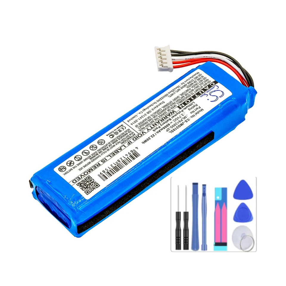 Cameron Sino 6000mAh Battery For JBL Charge 2+ Charge 2 Plus GSP1029102 MLP912995-2P