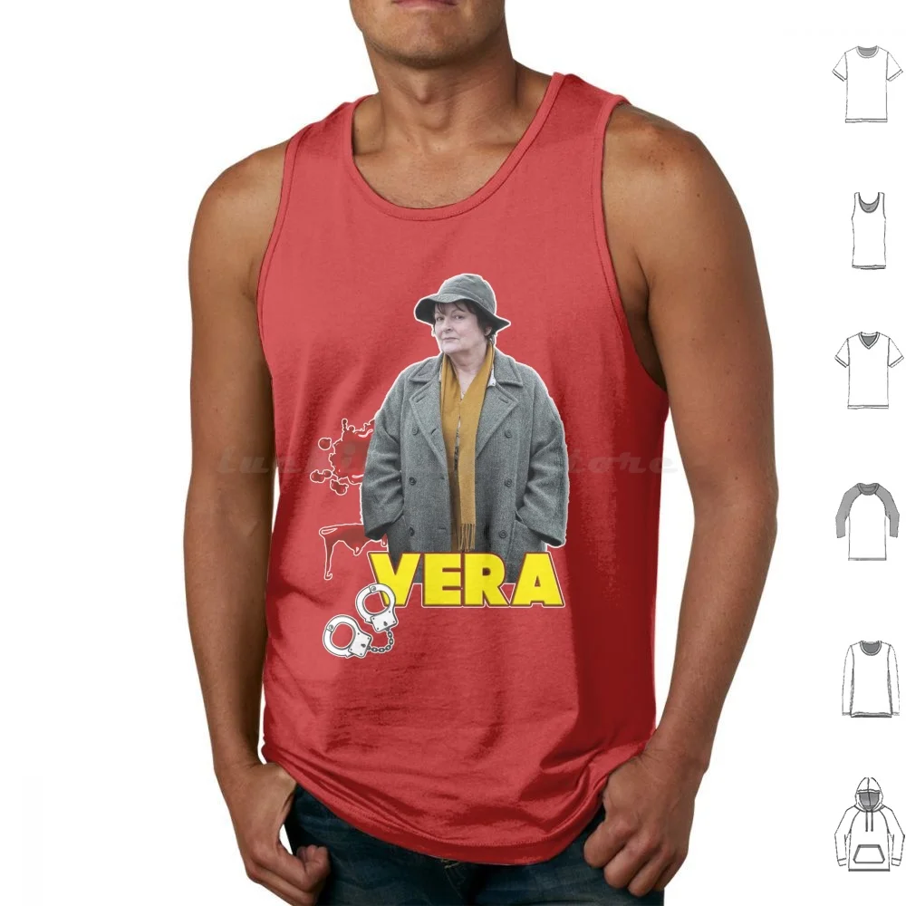 Vera A Very Special Case For Chief Inspector Stanhope Tank Tops Print Cotton Vera Stanhope Thriller Series England