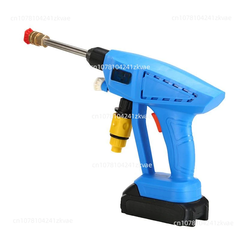 Rechargeable wireless watering water gun Electric portable lithium battery high voltage car wash water gun spray gun