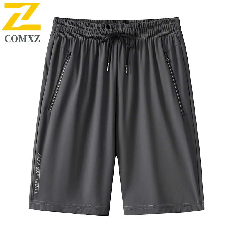 Summer New Men's Ice Silk Shorts Fashionable and Breathable Drawstring Shorts Outdoor Sports Large Size Basketball Shorts 6XL