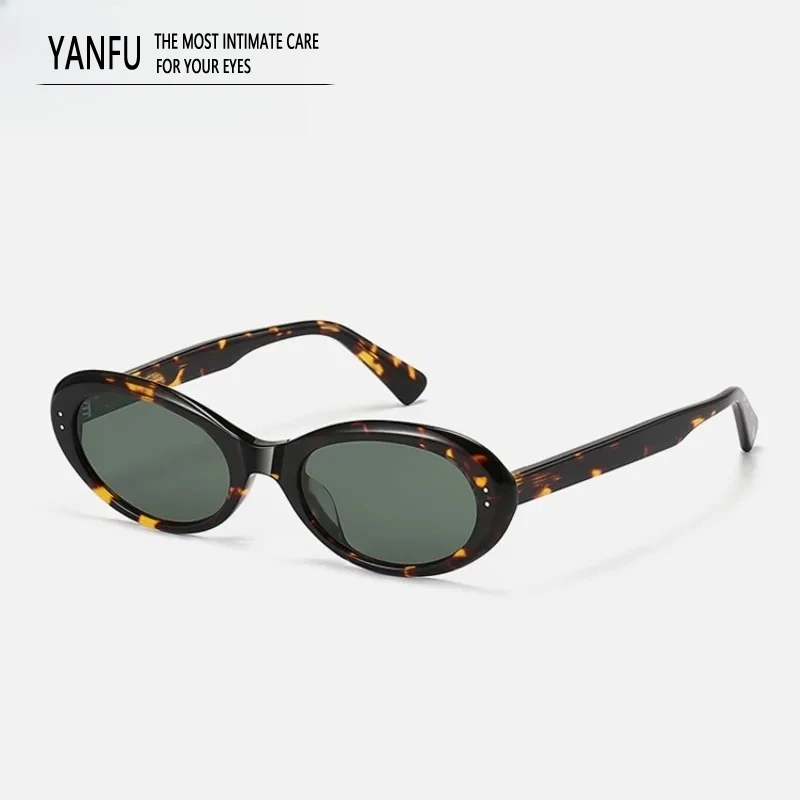

2026 Acetate Tortoise Sunglasses Women Cat Eye Glasses Woman UV400 Eyeglasses Men Travel Popular Female Outdooor Eyewear 147mm
