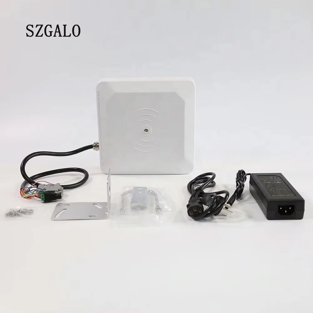 Czytnik UHF RFID o zasięgu 0-7 m – wbudowana antena okrągła 0-32 dBm, RS232/485/Wiegand 26/34, TCP/IP do kontroli dostępu pojazdów
