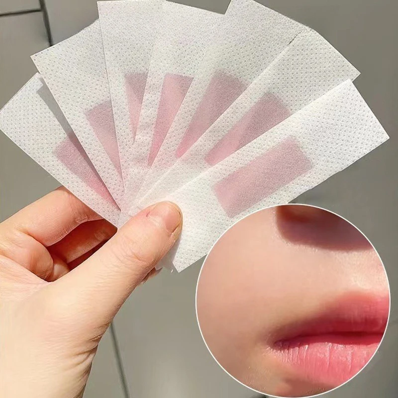 Tiras de cera para labios, 10 piezas, depilación profesional, pegatina de limpieza para cara, pierna, labio, ceja, pierna, brazo, cuerpo