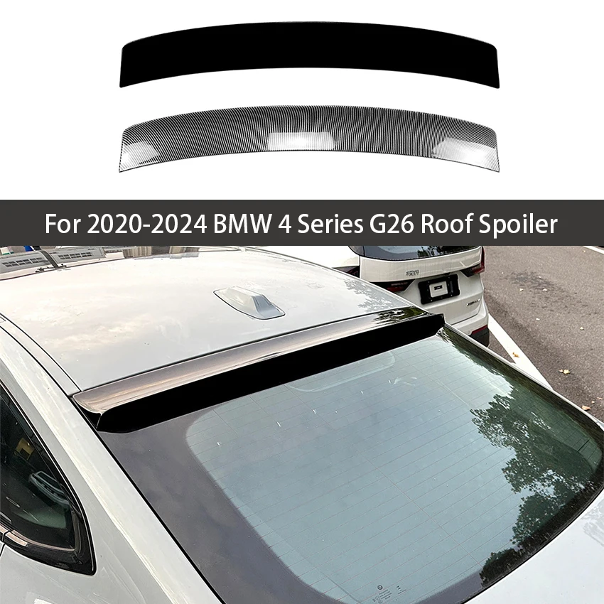 

Для BMW 4 серии G26 спойлер на крышу заднего окна крылья черный карбоновый тюнинг аксессуары для стайлинга автомобилей 2020 2021 2022 2023 2024