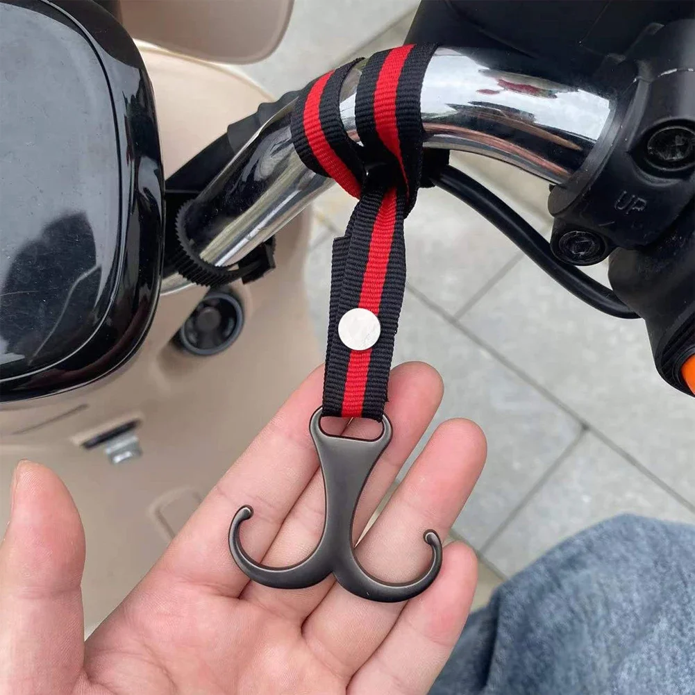 

Крючок для хранения шлема, вешалка для багажа, держатель для велосипеда, скутера, электрического велосипеда, милая панда, ручная перекладина для мотоцикла, двойные крючки