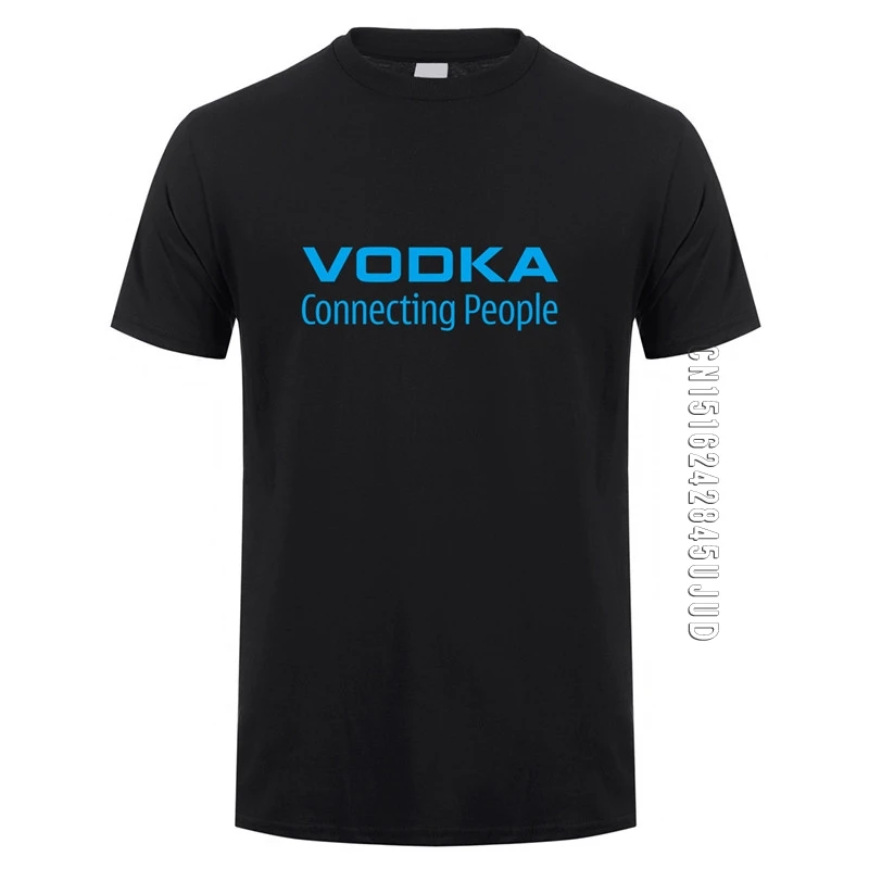 Summer Funny Russia Vodka T Shirt Men O Neck Cotton Gift T-shirts Man Clothing High Street Camiseta Basic Tops