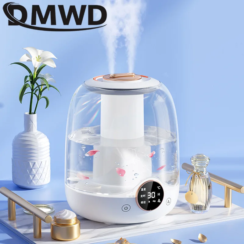 USB Air Humidifier 3L High-capacity Electric Humidifiers Double Nozzle Diffuser Bedroom Cool Mist Maker Night Lamp Purification