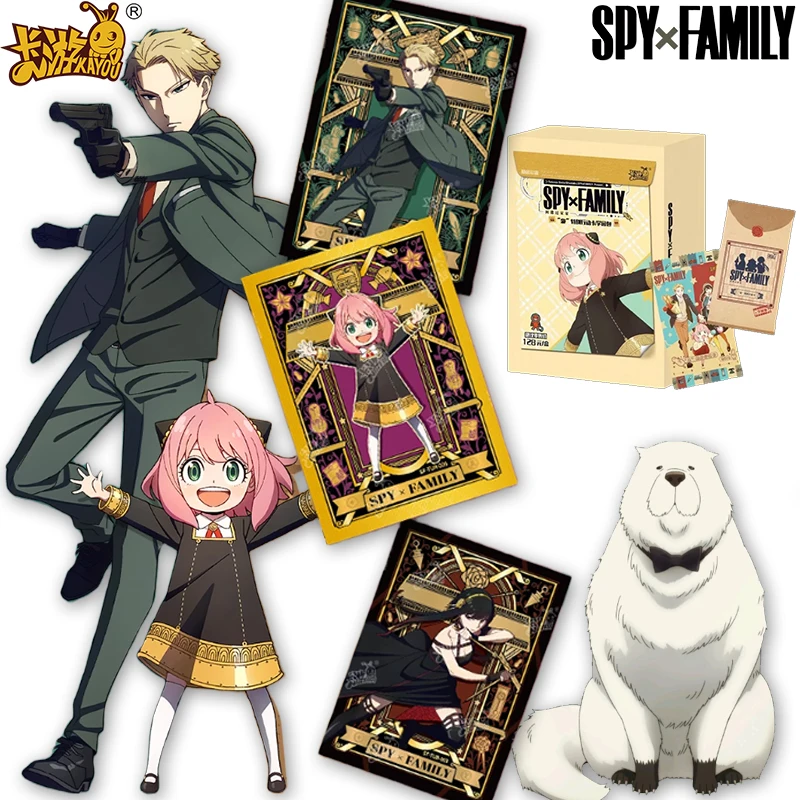 

KAYOU оригинальная карта SPY × FAMILY Academy Pack Anya Forger Yor Twilight, толстая карта, коллекционные карты для периферийных устройств, детские подарки