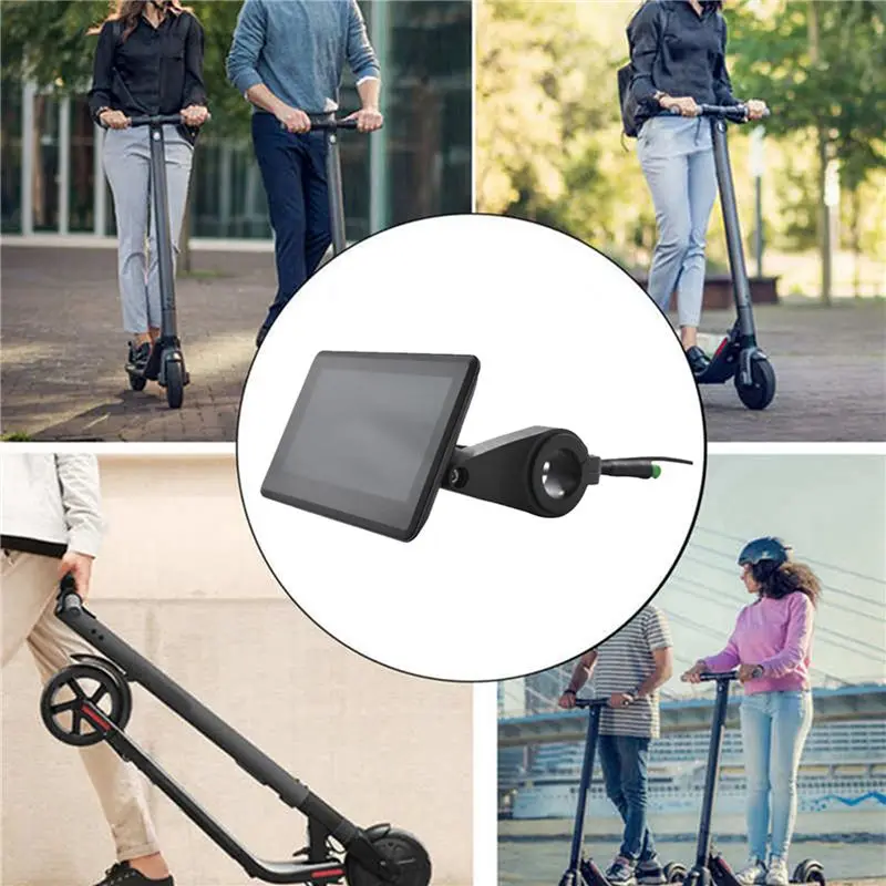A89E-5X H6C Electric Bike LCD Display Meter 24V-60V E Scooter LCD Panel Color Screen With USB UART For Electric Bike(5PIN)