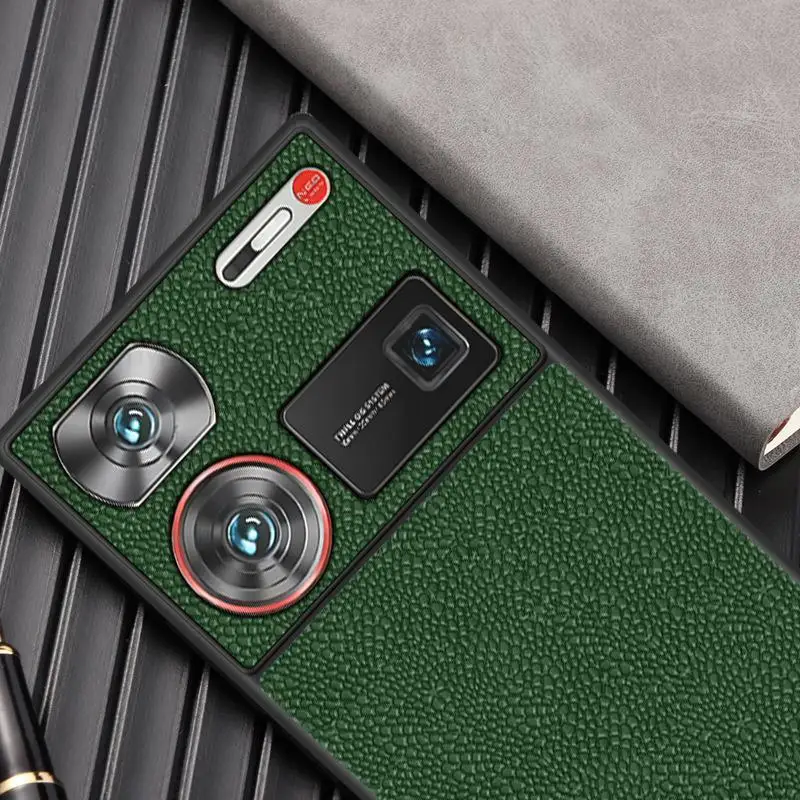 For ZTE Nubia Z60 Ultra Leather Phone Case For Nubia Z50S Z40S Z30 Pro Z50 Ultra Shockproof Protective Cover For Axon 40 Ultra