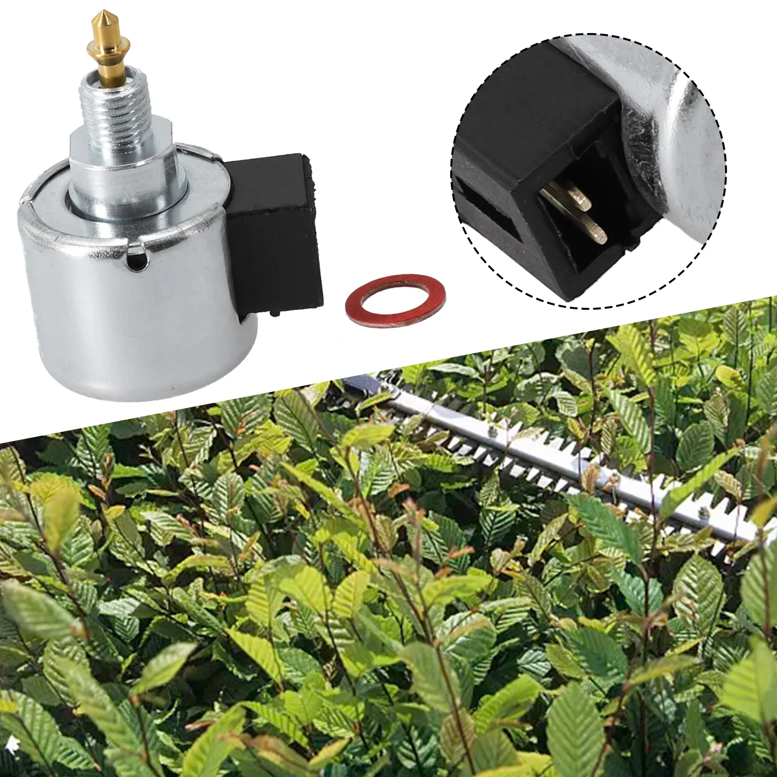 Fuel Shutoff Solenoid Valve for 846639 21R707 305777 Lawn Garde Engines Replacement Part Controls Fuel Flow When Engine Stops