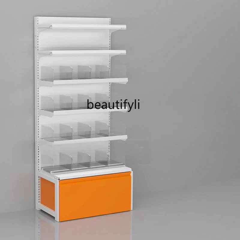 

Snack Shelf Store Bulk Small Food Display Rack Canteen Multi-Functional Storage Rack