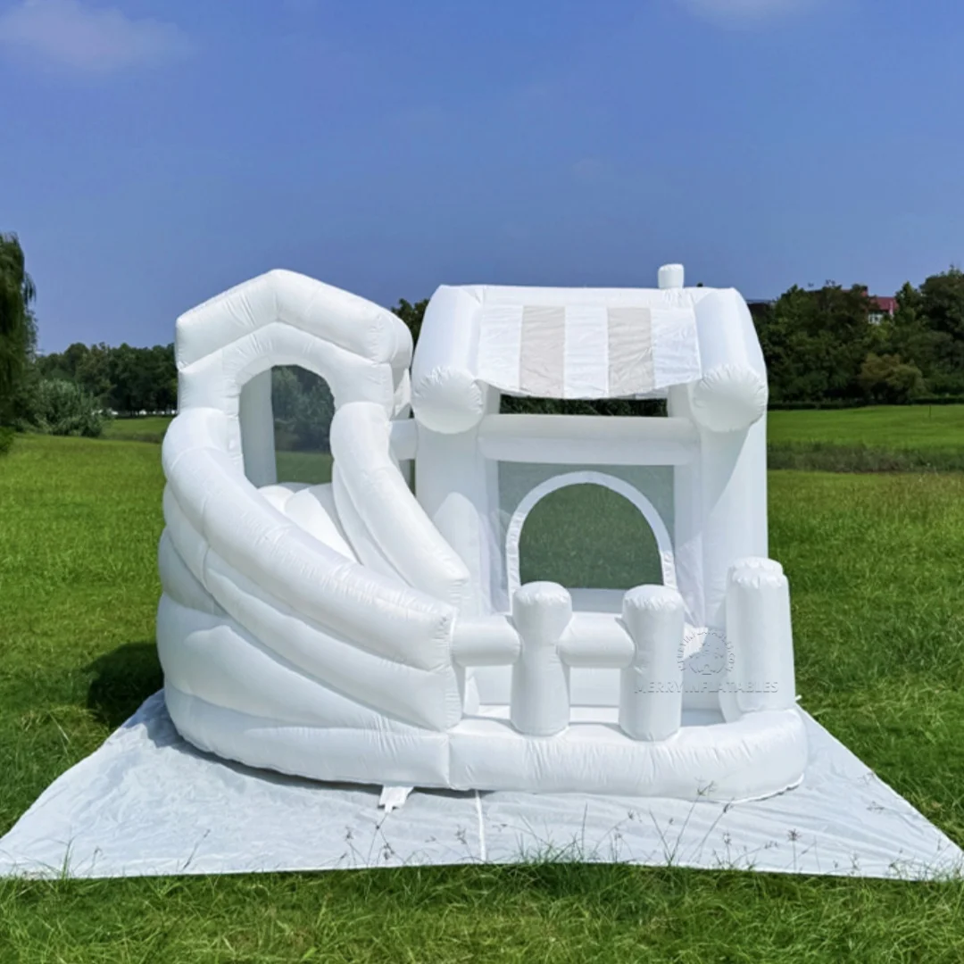 

Mini Toddler Luxry Unisex Beige Bouncy Castle Bounce House,jumping castle,with Ball pit,tents,indoor playhouse,outdoor bounc