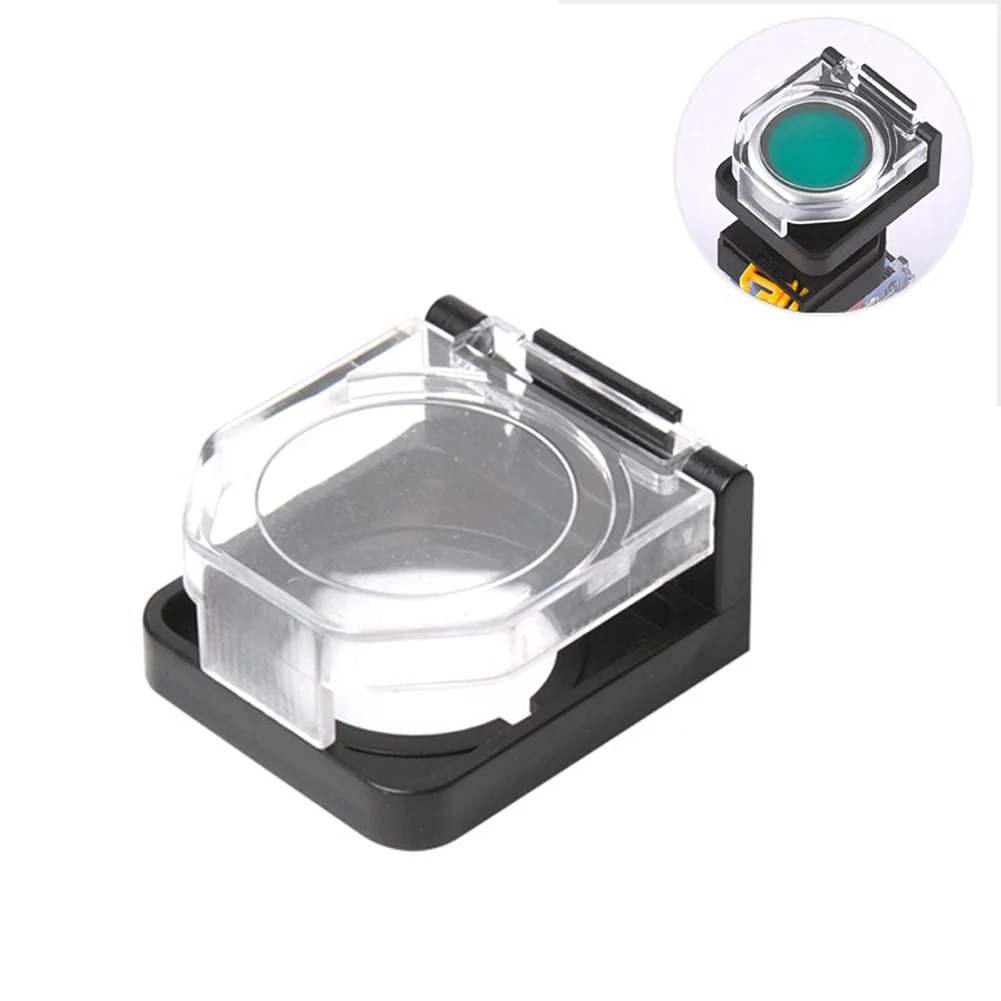 Lockable Push Button Switch Cover for 22mm Mount Transparent Waterproof Safety Protector Suitable for Power Buttons