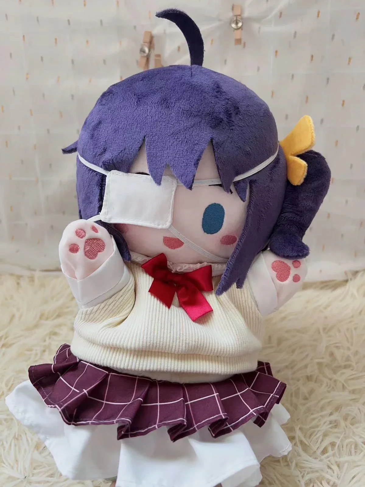 25cm Anime Pacynki Lalki Love Chunibyo Other Delusions Takanashi Rikka Kawaii Cosplay Pluszowe Figurki Zabawki Prezenty Dla Przyjaciół