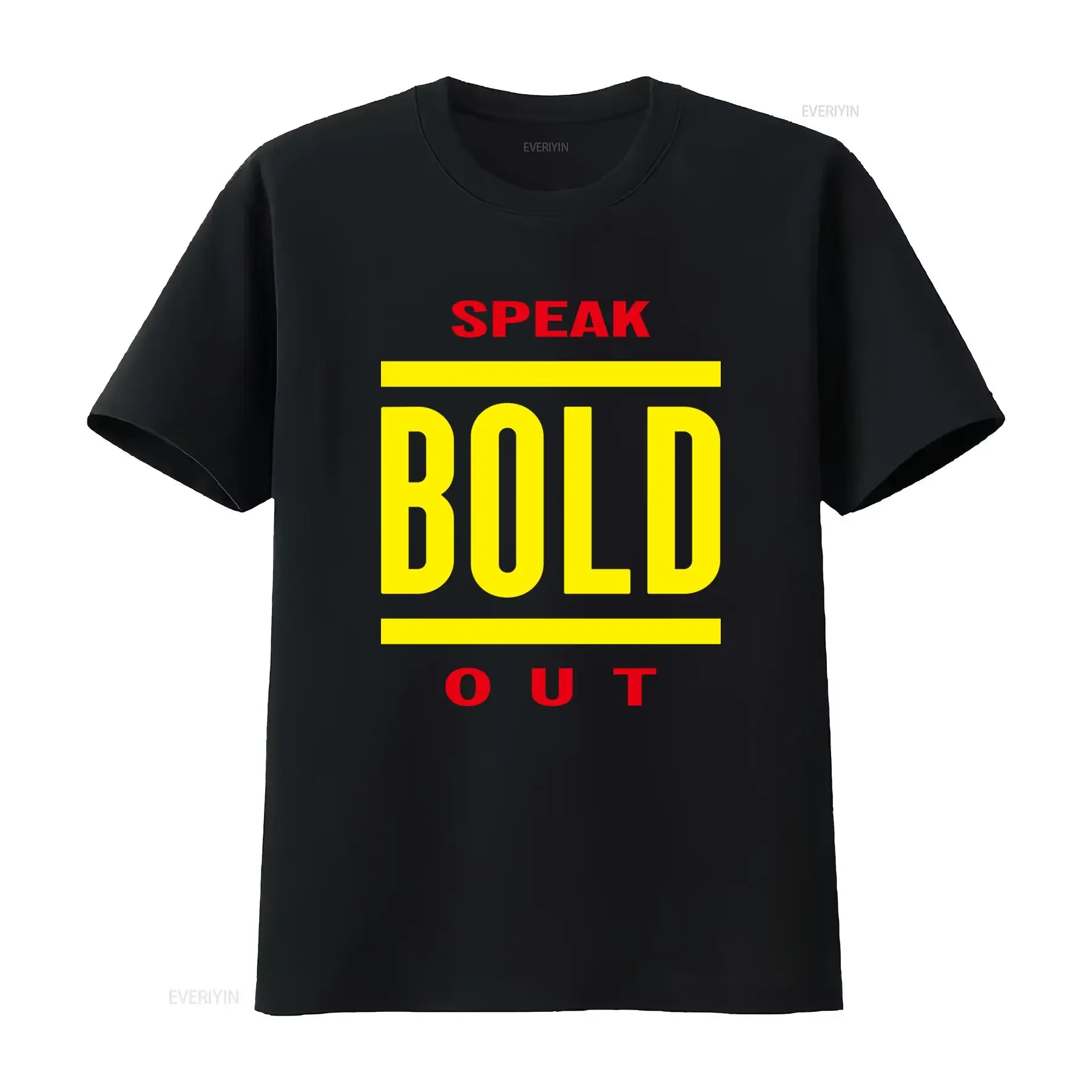 BOLD NYHC Hardcore Speak Out Youth Crew T Shirt for  vintage Washed Breathable Versatile Top For Everyday Wear homme