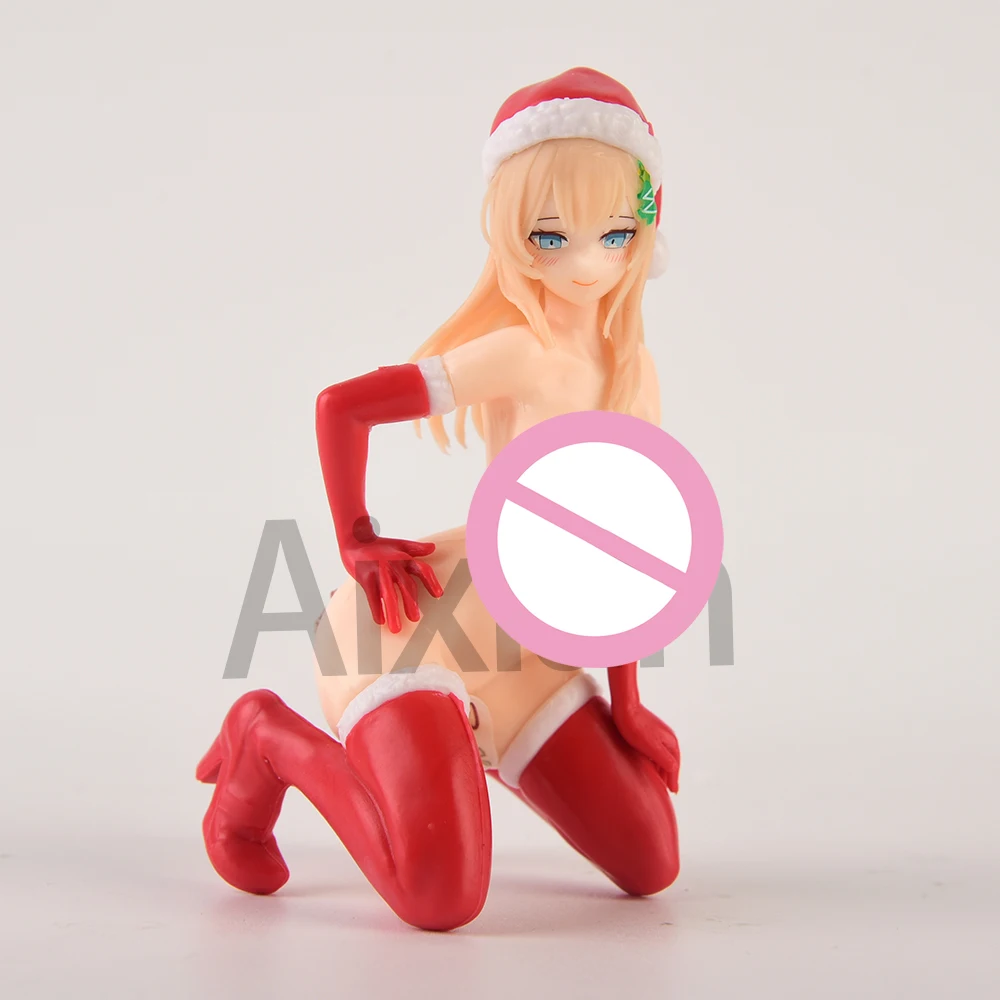 12CM NSFW Insight Nikukan Girl Christmas Present Watashi Carol Sexy Nude Girl 1/7 PVC Action Figure Toy Collection Model Doll