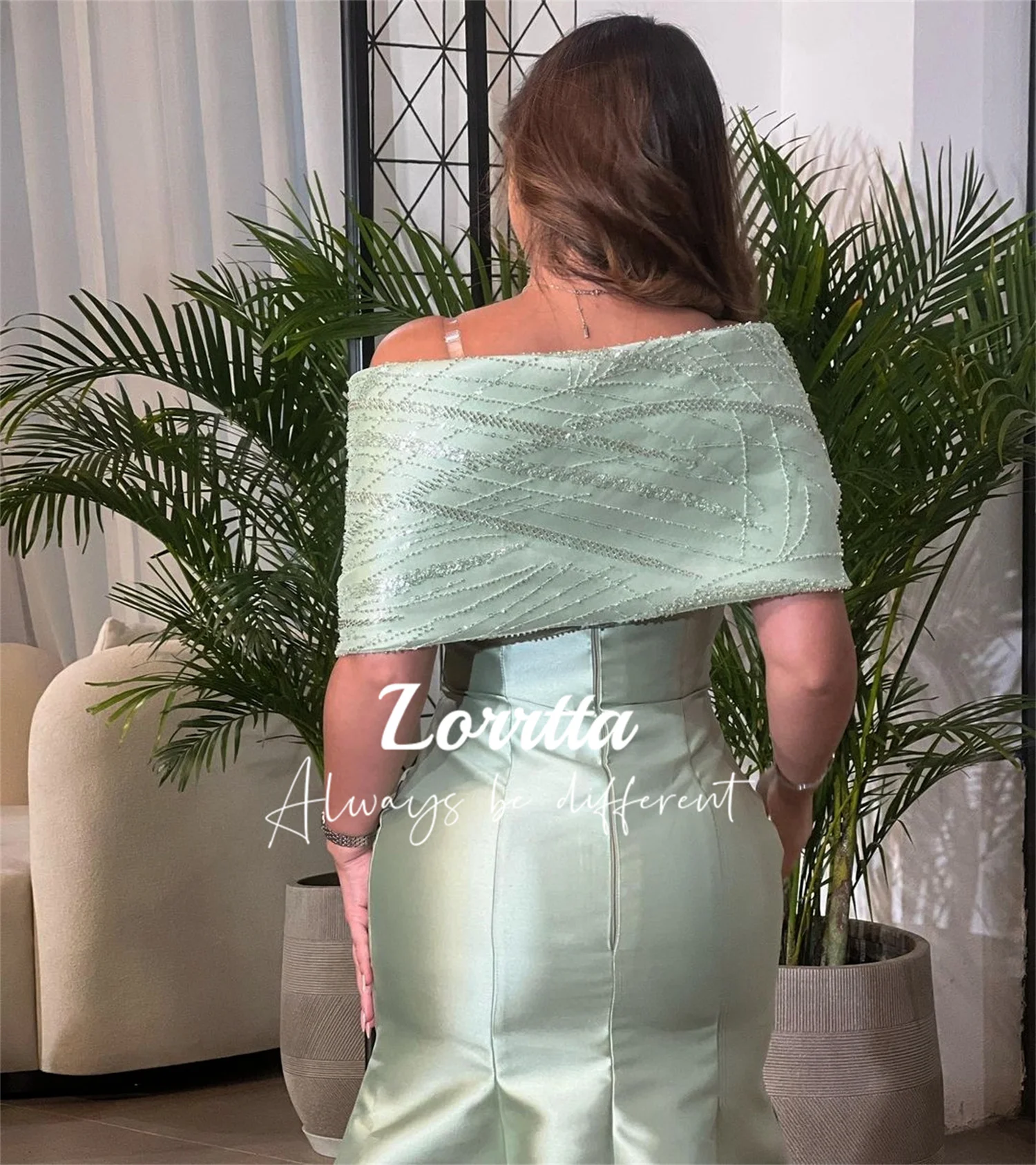 Lorrtta Formal Evening Gown Saudi Arabia Women\'s Mermaid Ball Gown Sparkling Customized فساتين مناسبة رسمية الحفلات السهرة