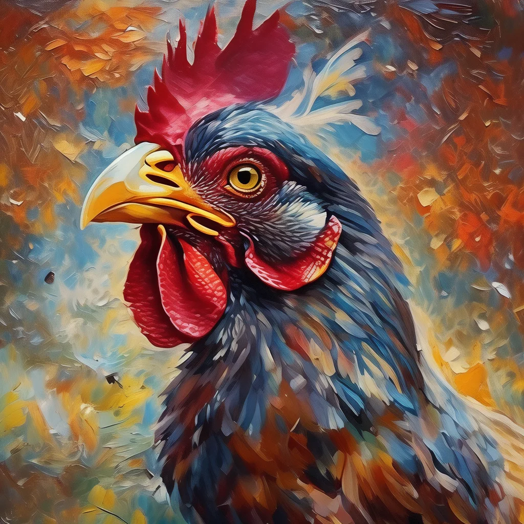 

658575 Abstract animal themed digital painting