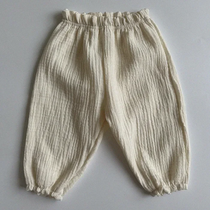 Bio-Baumwoll-Musselin-Hosen für Babys, süße Capri-Hosen mit Muster, weiche, leichte Hosen für Neugeborene und Kleinkinder, für alle Jahreszeiten. – Detail 31