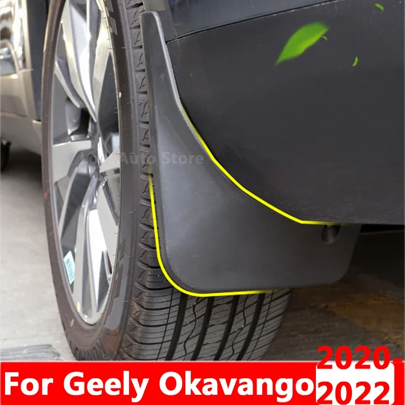 

For Geely Okavango Haoyue 2020 2021 2022 Car Front Rear Mudflaps Fender Flares Mud Flaps Painted Mudguards Guards Accessories