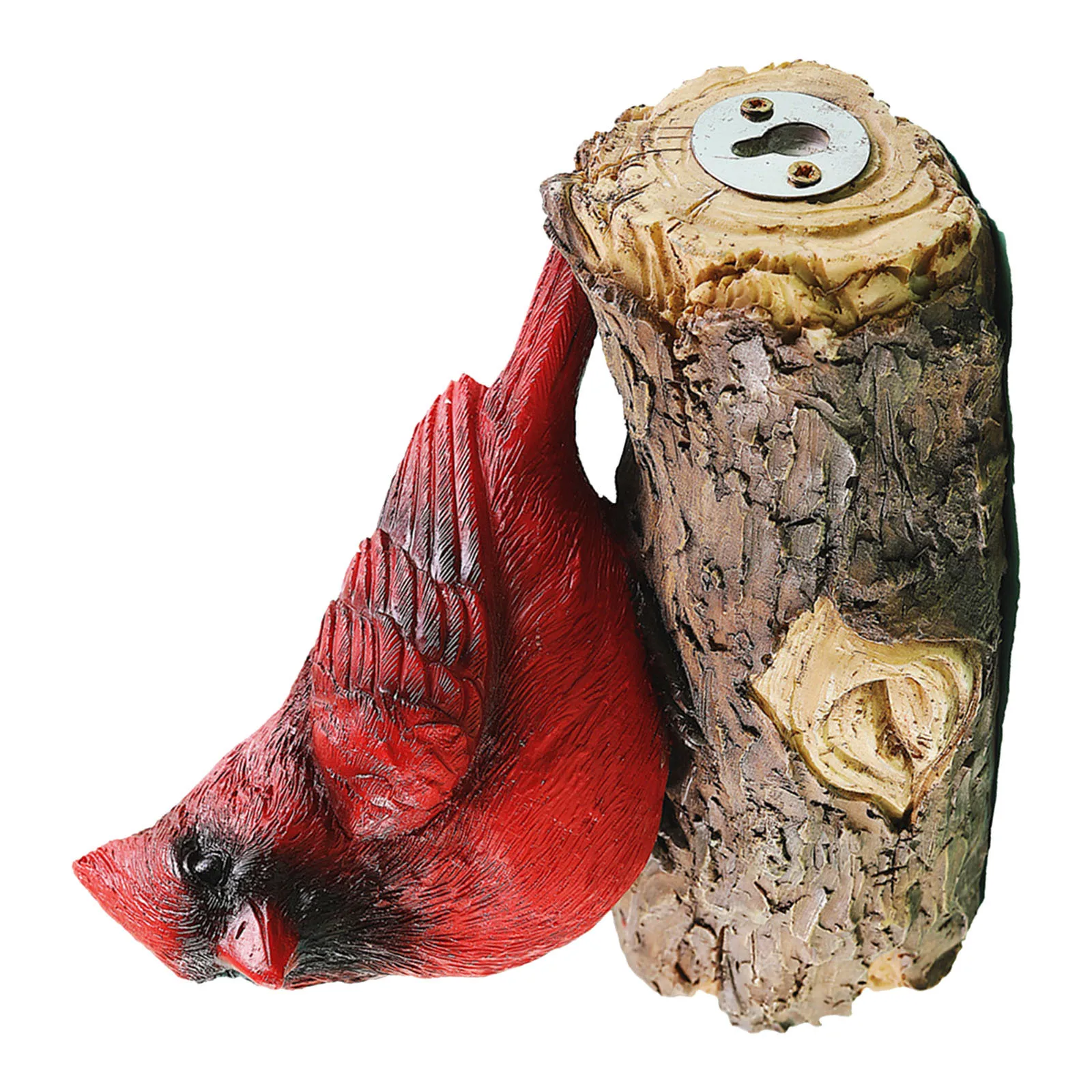 

1pc Simulation Red Bird Hanging Ornament Resin Lightweight Durable Garden Decor Tree Flowerbed Fence Walkway Yard Art Craft