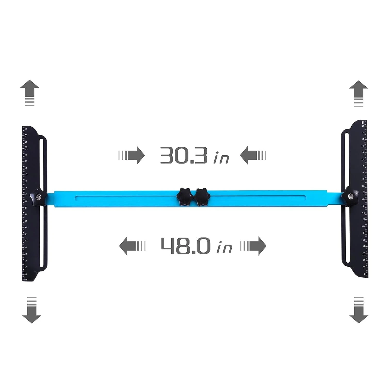 Foldable stair tread meter, scale marking, aluminum alloy manufacturing, multi-functional stair gauge measuring folding ruler