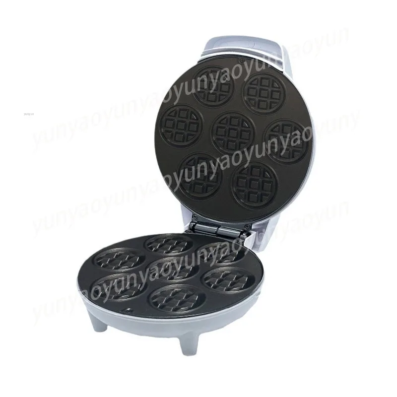 Best-selling Mini Waffle Maker, 7-hole Round Pancake, Egg Cake, Cookie, and Home Breakfast Machine