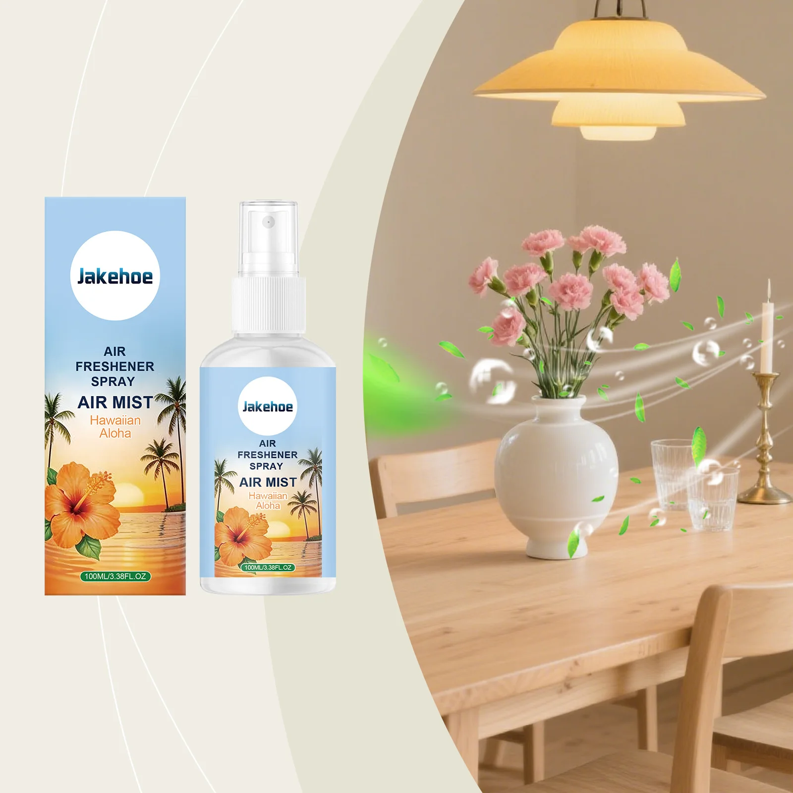 Air Freshener Spray 100ml For Indoor Odor Removal With Natural Fragrance And Fine Mist Diffusion
