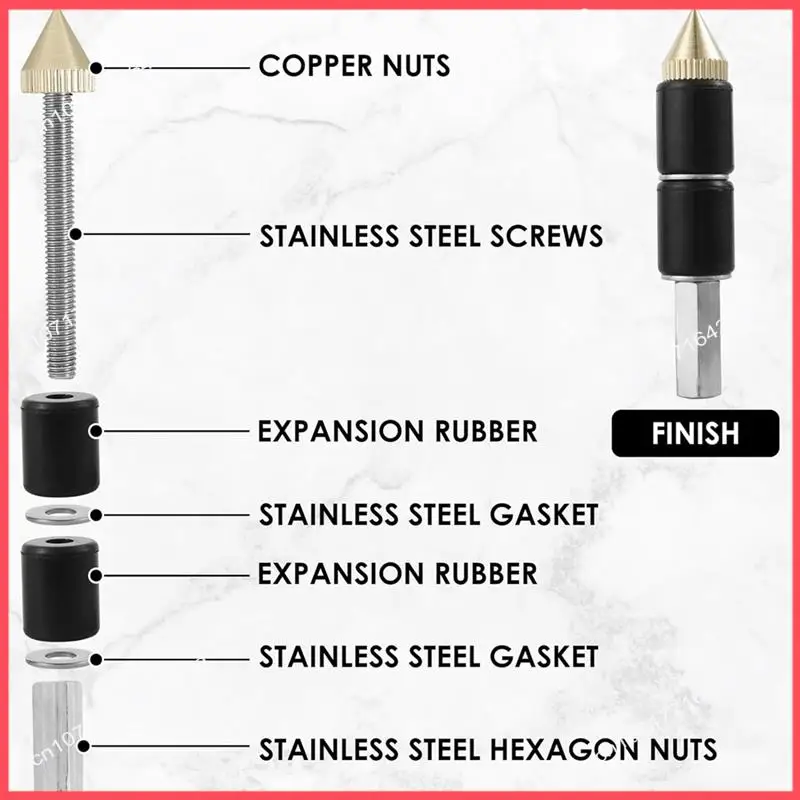 

Комплект пробка для воды в трубе B52C, иглы для остановки горячей воды для быстрого ремонта водопроводной линии, инструмент для ремонта сантехники