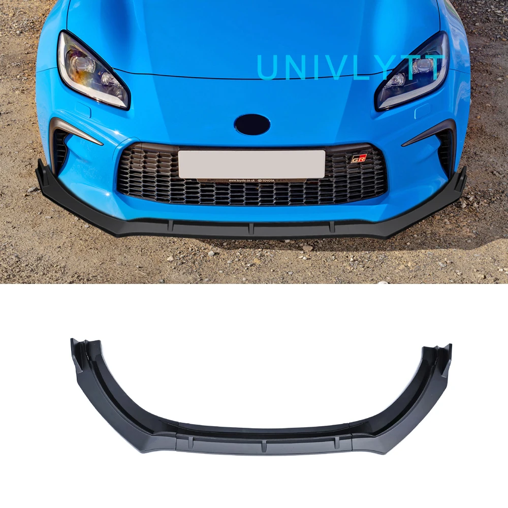 For 2022-2024 Toyota GR86 Front Bumper Lip Splitter Spoiler Gloss Black ABS Material Exterior Modification Accessories