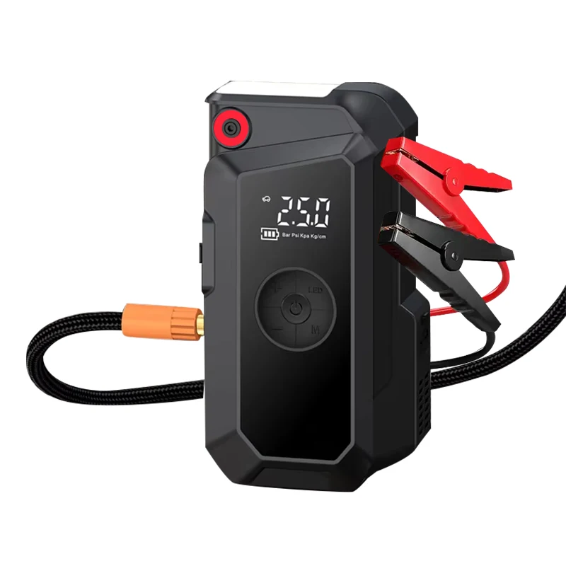 

Car Battery Booster Power Bank Charger Lithium Battery Pack mah Portable Car Tyre Air Pump Jump Starter