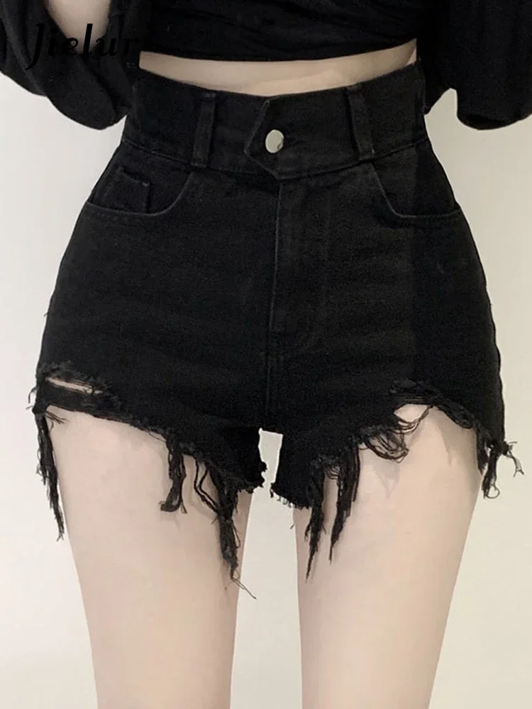 Vintage Ripped Jeans Shorts Femme Taille S-XL Taille Haute Denim Shorts Femme Été Chic Streetwear mn Sexy Jeans