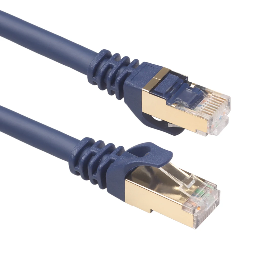 

Cat8 Network Cable 10M 25Gbps 2000Mhz Ethernet Wire Shielded Lan Cord For Router Switch Nas Printer Blue