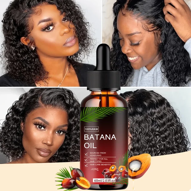 GSWP Batana Oil Hair Oil, Deep Moisturizing, Making It Soft and Shin, Deep Conditioning & Strengthening, Repairing Hair.60/120ml 4