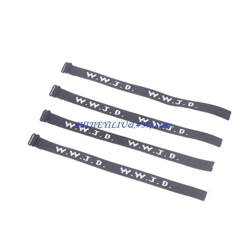 E21F 4x What Would Jesus Do Woven Wristbands Bracelet for Couple Christian Jewelry