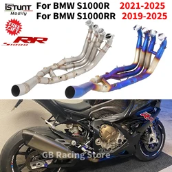 For BMW S1000RR 2019 - 2025 S1000R 2021 - 2025 Motocycle Exhaust System Front Link Pipe Connect Original Muffler Escape Moto