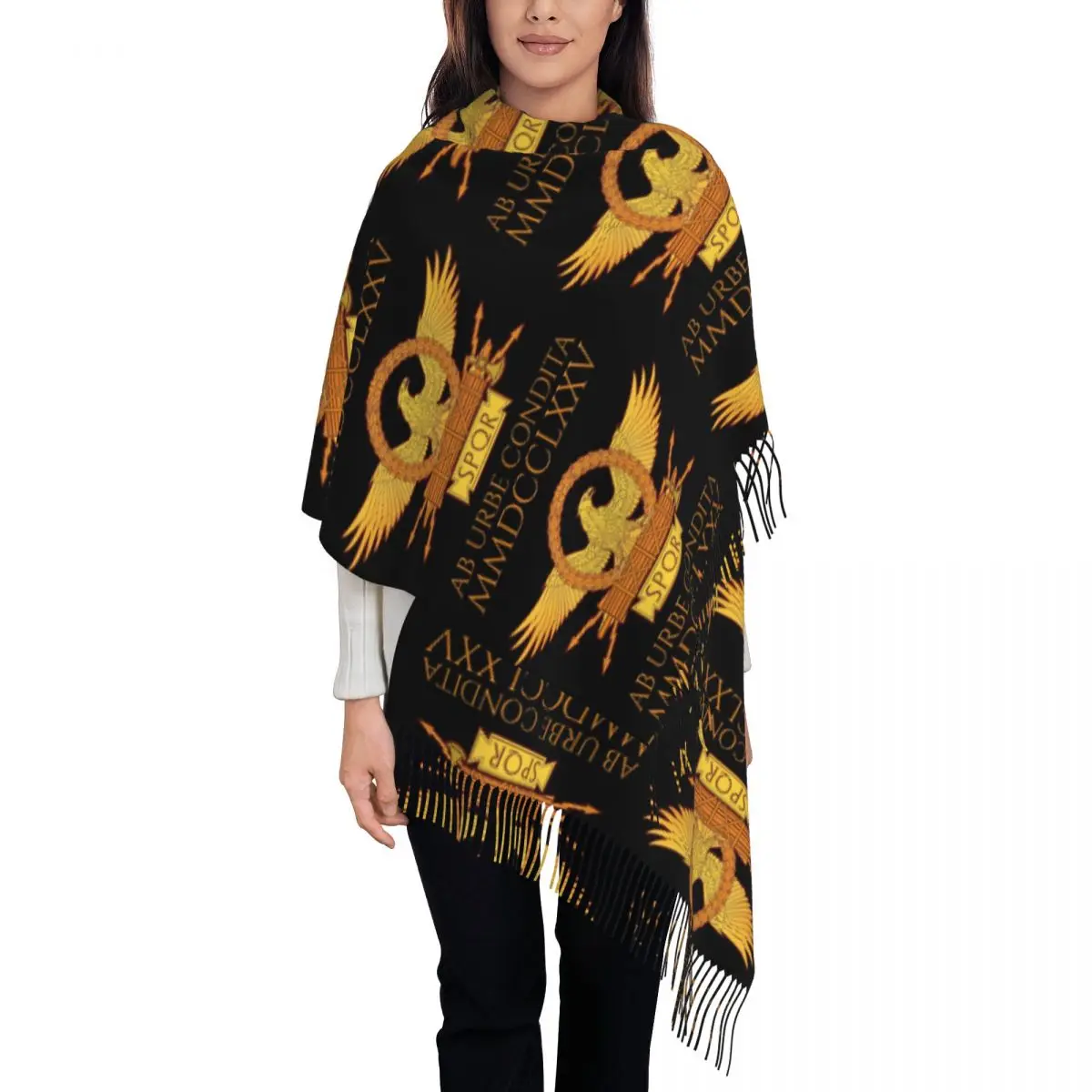 Legion Flag Scarf Tassel Scarves for Women Soft Warm Shawls and Wraps Long Fall Winter Shawl Wrap