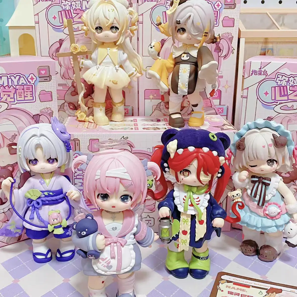 Original Miya Blind Box Awakening Series Cute Anime Figure Collectible Desktop Ornament Surprise Gifts
