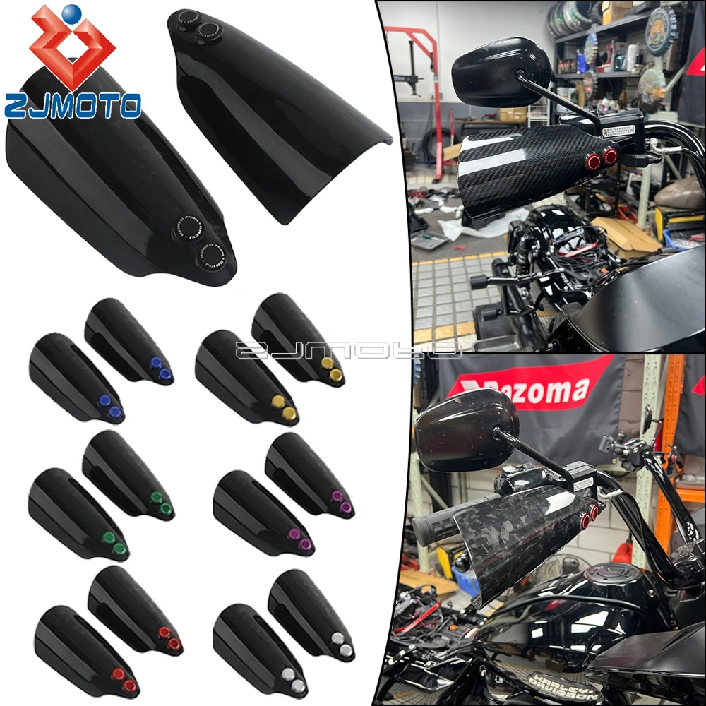For Harley Sportster Custom Forty-Eight Low Nightster Roadster Sportster Seventy Two XL 1200V 12-16 Motorcycle Carbon Handguards