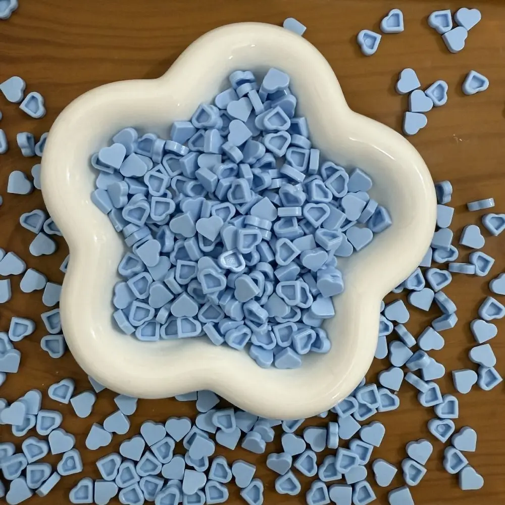 Beads Squeeze Toy Heart Brick Particles Slime Fillers 100g Crunchy Squeeze Ball Fillers Pinch Heart Shape