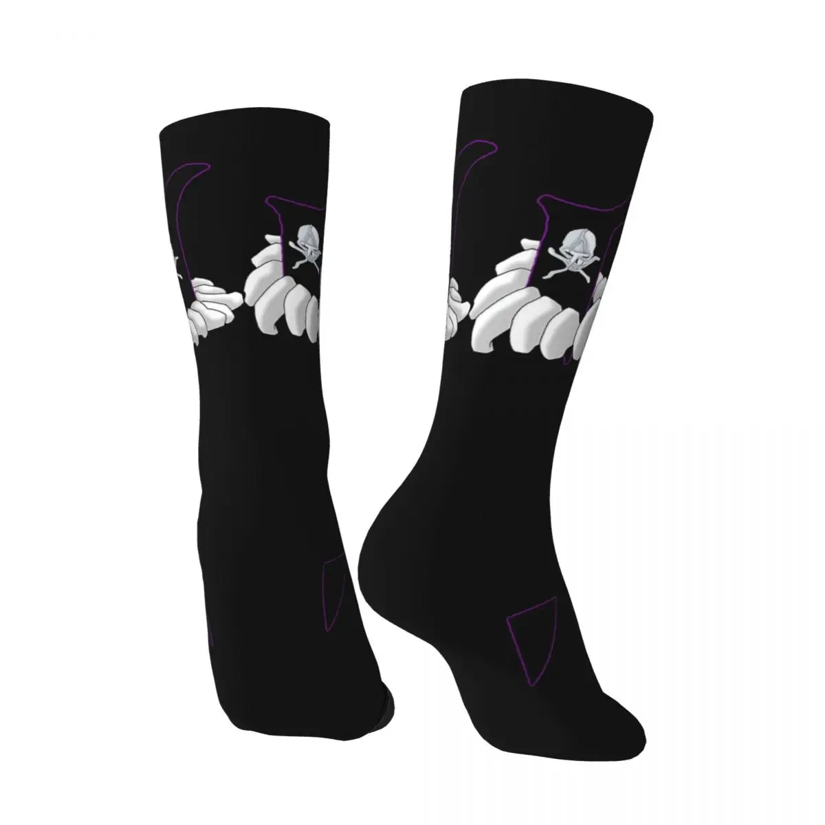 Crazy compression Sock for Men Zommari Hip Hop Harajuku Shinigami, Japanese anime Happy Quality Pattern Printed Boys Crew Sock