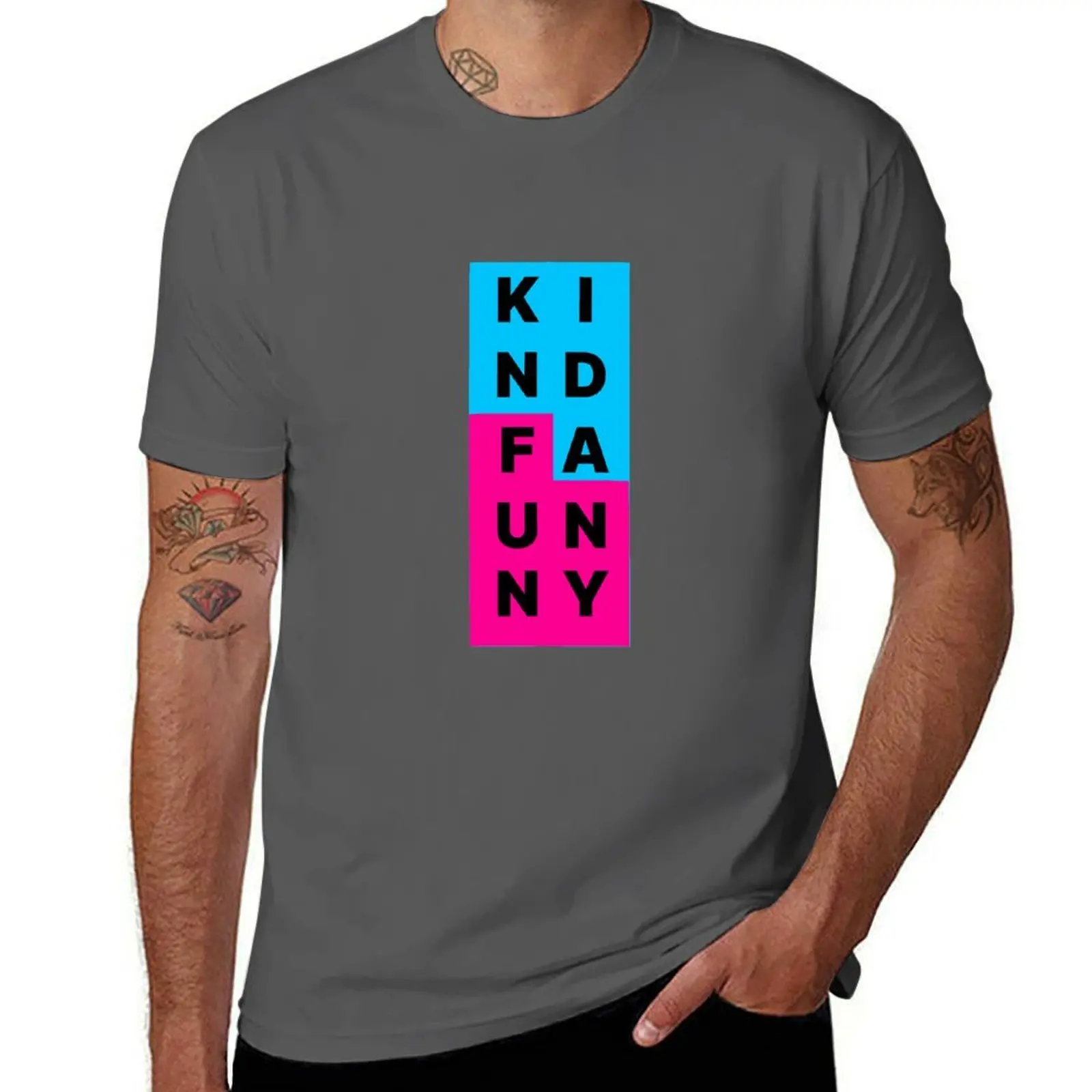 Kinda Funny Stacked T-Shirt Casual Everyday Wear T-Shirt