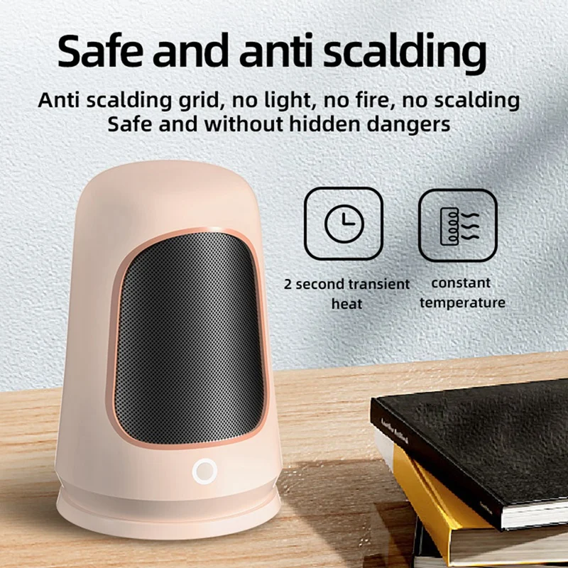 휴대용 빠른 난방 방 히터, 미니 데스크탑 히터, 가정 사무실 워머 기계, 내구성 쉬운 설치, 겨울