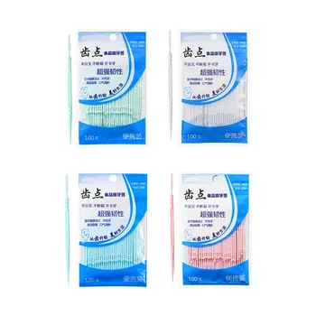 플라스틱 이쑤시개 100 휴대용 이쑤시개, 치과 스틱 도매, 치실 선택, 구강 관리 이쑤시개 용품, 100 개 Best5 플라스틱 이쑤시개 100 휴대용 이쑤시개, 치과 스틱 도매, 치실 선택, 구강 관리 이쑤시개 용품, 100 개 Best5