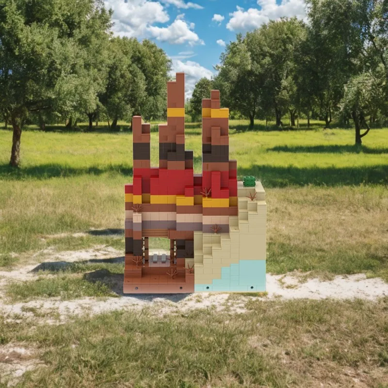 

Модель сборки Minecraft Mesa Badlands, 1107 шт., включает мини-вало и направляющие, подходит для игроков в возрасте от 12 лет и старших блоков.