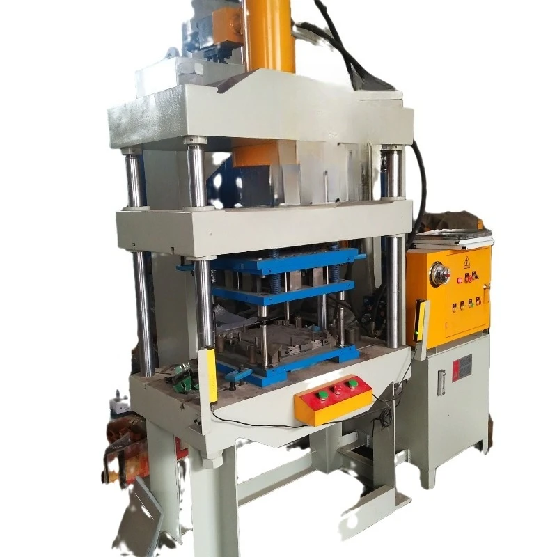 Home decoration gusset integrated ceiling equipment, gusset forming four-column hydraulic press