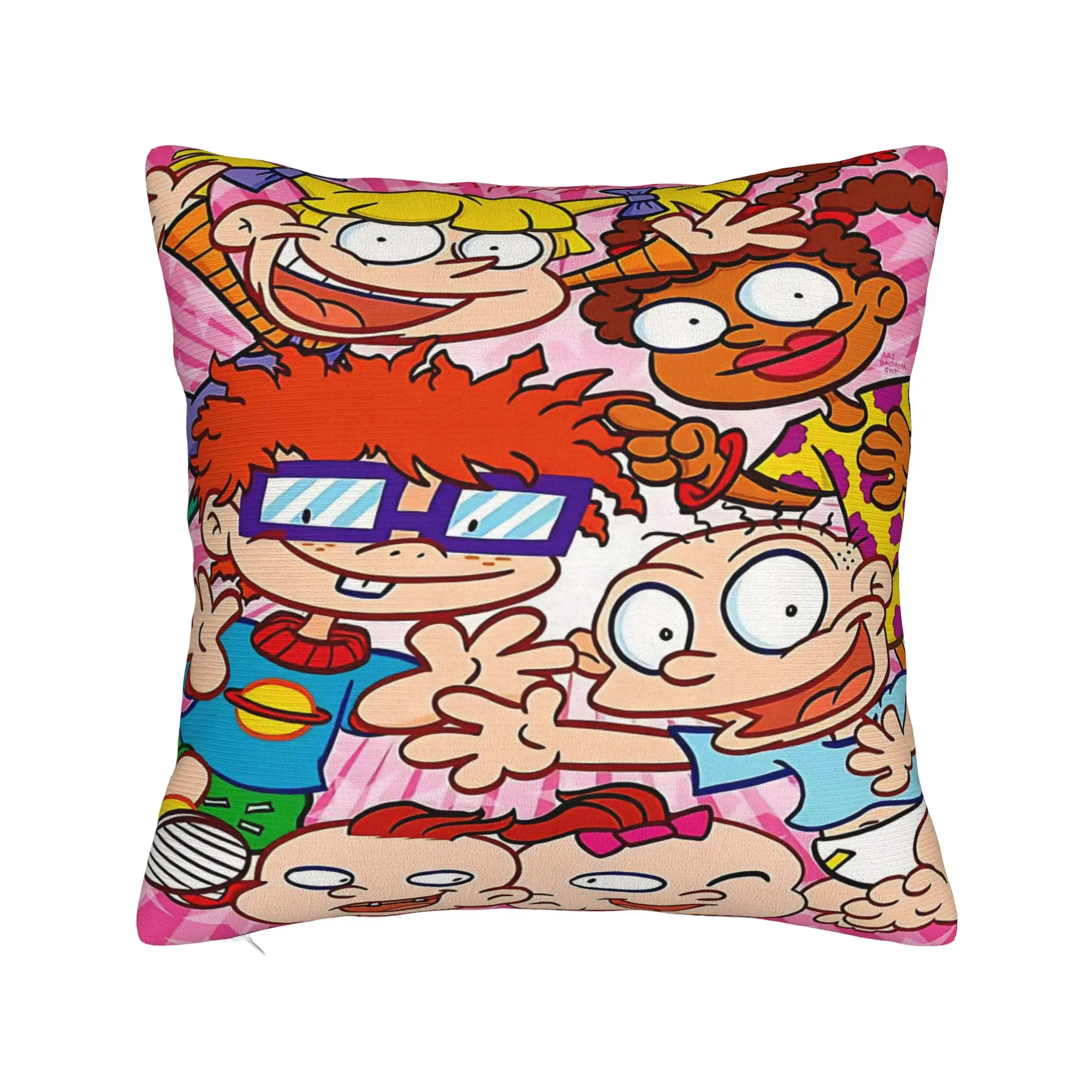 R-Rugrats Angelica Pickles Chuckie Finster Glasses Pillow Cover  Funny Pillow Case For Wedding Comfy Cushion Cover Birthday Gift