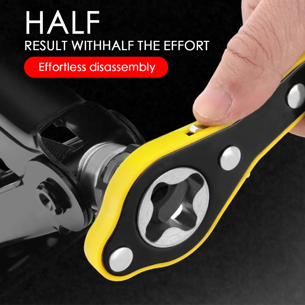 Car Labor-saving Jack Ratchet Wrench Scissor Jack Garage Tire Wheel Lug Wrench Handle Labor-saving Wrench Car Repair Tools